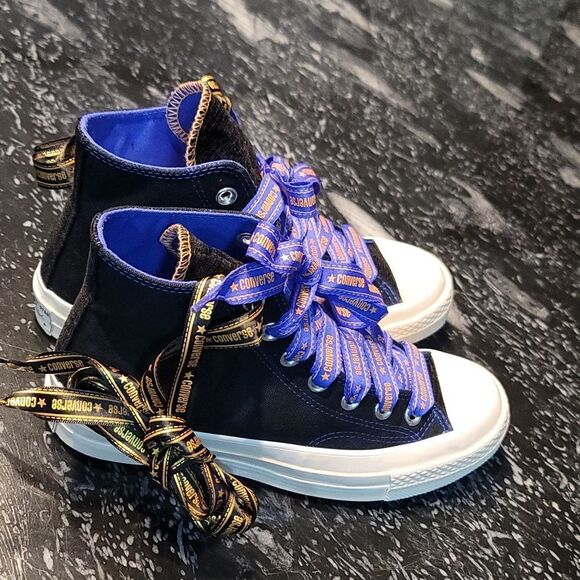 BRAND NEW CONVERSE CHUCK 70 RIBBON LACES KADIN SIYAH SNEAKER - Picture 6 of 16